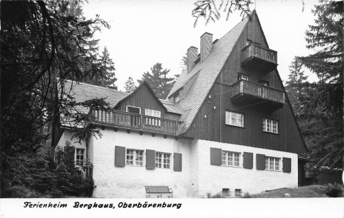 01773 Oberbaerenburg Erzgebirge Ferienheim Berghaus * um 1950