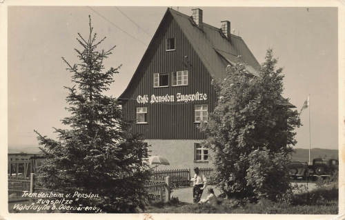 01773 Oberbärenburg Erzgebirge Pension Zugspitze o 1940