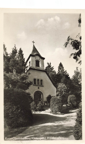 01773 Oberbaerenburg Erzgebirge Waldkapelle o 1954