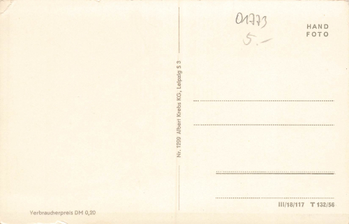 01773 Oberbärenburg Erzgebirge vom FDGB Heim Neues Leben * 1956