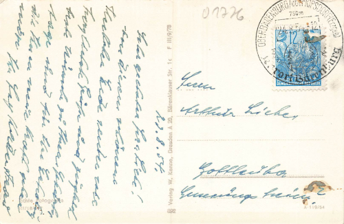 01773 Oberbaerenburg Erzgebirge o 1954