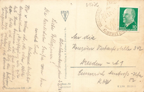 01773 Oberbaerenburg Erzgebirge o 1964