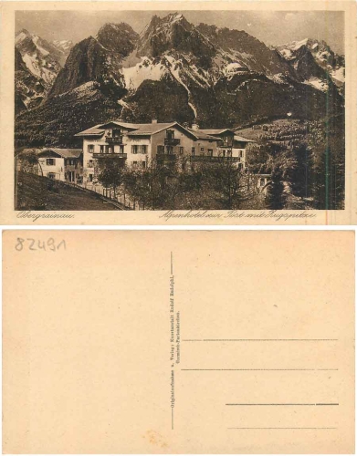82491 Obergrainau Alpenhotel "zur Post" * ca. 1930