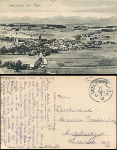 87634 Obergunzburg Allgau o 13.5.1918