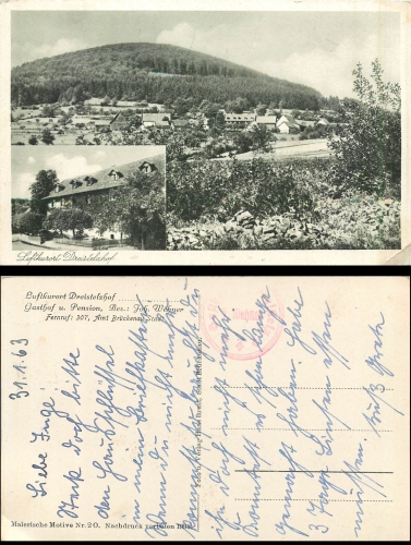 Oberleichtersbach Dreistelzhof gebr. ca. 1963