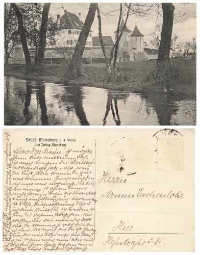 München Obermenzing Schloß Blutenburg bei Pasing o ca. 1920