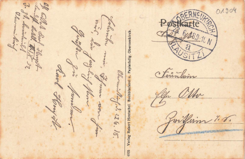 01904 Oberneukirch Lausitz o 1918