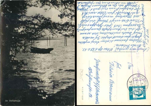29328 Oberohe 3101 country postmark on postcard o 3104 Unterluess 1 28.6.1963
