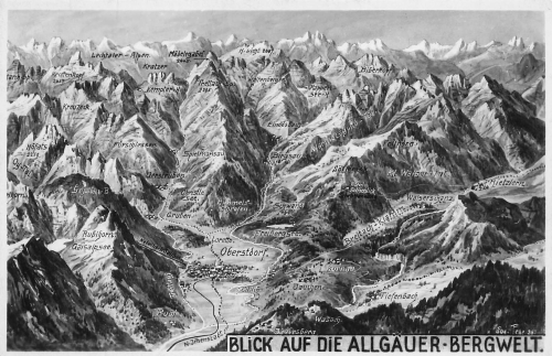 87561 Oberstdorf  Allgäuer-Bergwelt * ca. 1930