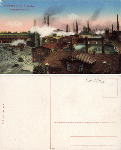 Oderberg Austrian Silesia Tube Rolling Mill Bohumín * around 1920