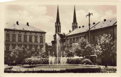 Oelsnitz Vogtland Ernst Thälmann Platz * 1955