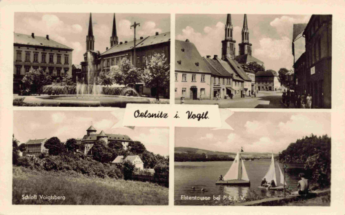 Oelsnitz Vogtland Mehrbildkarte o 1956