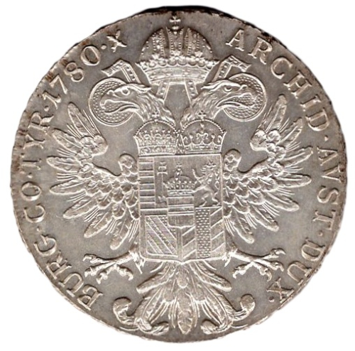 Austria 1 Thaler (SF) – Maria Theresa Thaler 1780 – Silver Coin Restrike