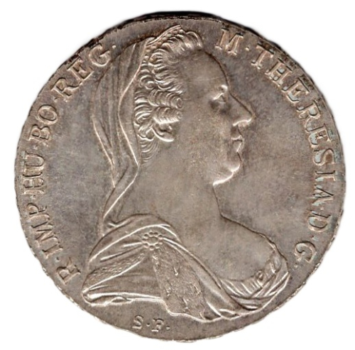 Austria 1 Thaler (SF) – Maria Theresa Thaler 1780 – Silver Coin Restrike