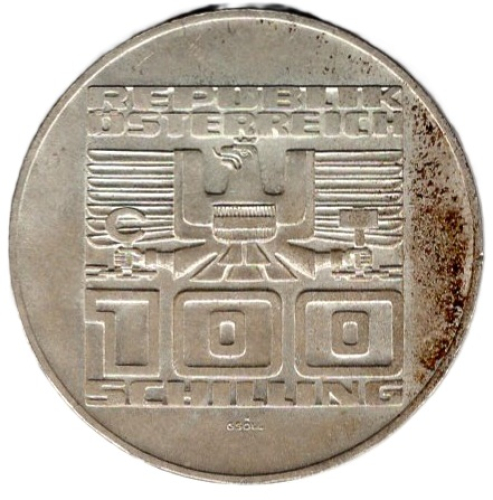 Österreich 100 Schilling 1978 700 Jahre Stadt Gmunden Silbermünze