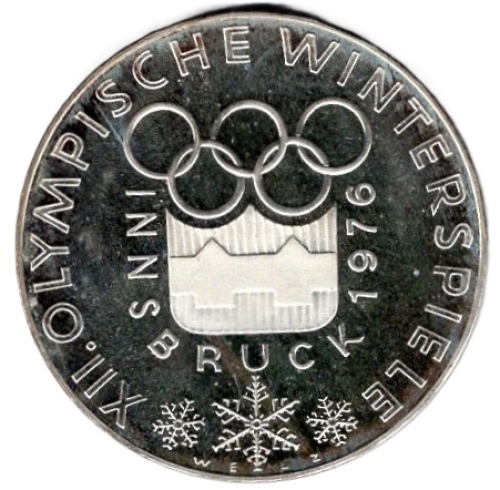 Österreich 100 Schilling XII Olympische Winterspiele Innbruck 1976