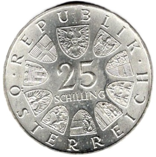 Österreich 25 Schilling 1965 150 Jahre Technische Hochschule Wien