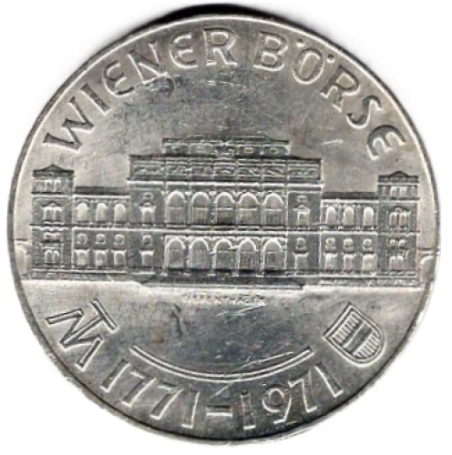 Österreich 25 Schilling 1971 Wiener Börse