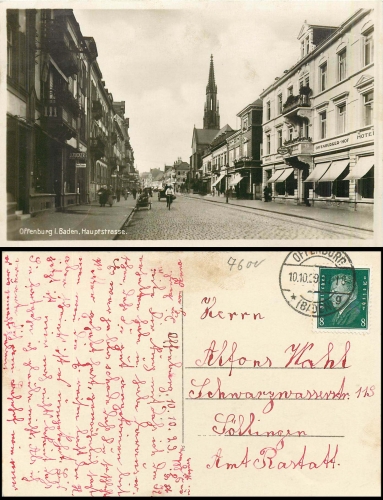 Offenburg Hauptstrasse o 10.10.1929