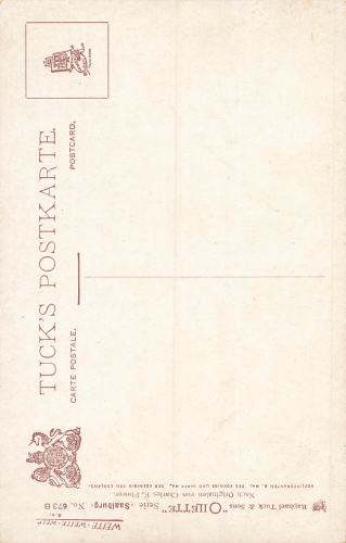 61350 Bad Homburg Saalburg Artist postcard Charles F. Flower Tucks Oilette * circa 1910