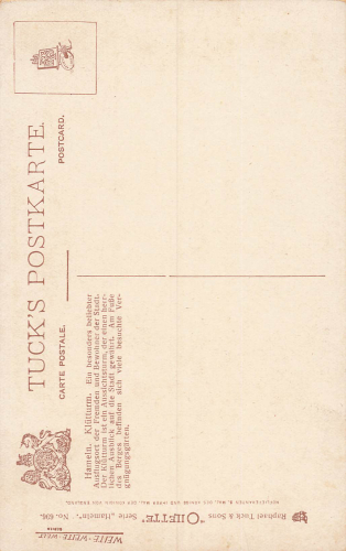 Hameln Kluetturm Künstlerkarte Charles F. Flower Tucks Oilette * um 1910