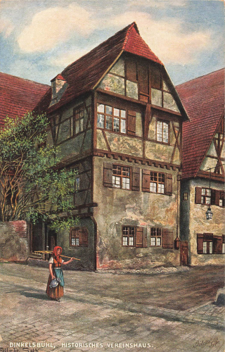 Dinkelsbühl Historisches Vereinshaus Künstlerkarte Tucks Oilette * um 1910