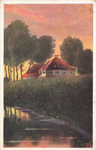 Pastel Landscapes No. 450 Artist's Card Tucks Oilette o 1912