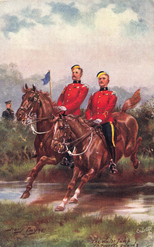 Dragoon Guards Kavallerie Künstlerkarte Tucks Oilette * um 1910