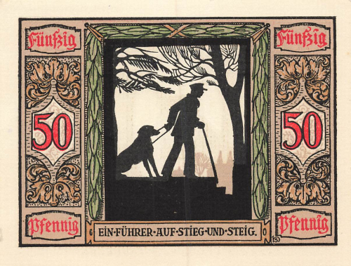 26121 Oldenburg Emergency Money Guide Dog 1921