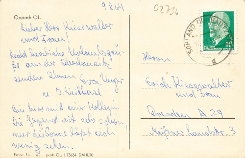 02736 Oppach Oberlausitz o 1964