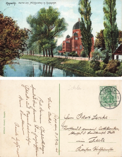 Oppeln Upper Silesia Synagogue Opole o 1912