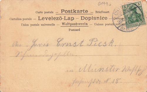 01990 Ortrand von der Bahnseite Litho o 1906