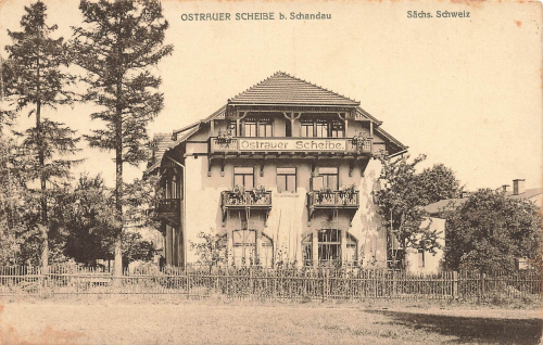 01814 Ostrauer Scheibe Bad Schandau * um 1920
