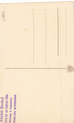 01814 Ostrau Bad Schandau Restaurant "Schoene Hoehe" * um 1920