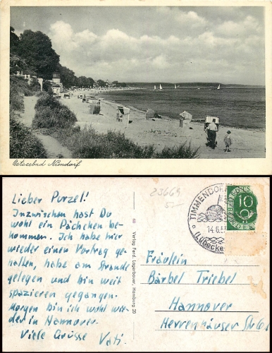 Ostseebad Niendorf gebr.14.6.53