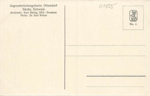 01855 Ottendorf Elbsandsteingebirge Jugenderholungsheim * um 1930