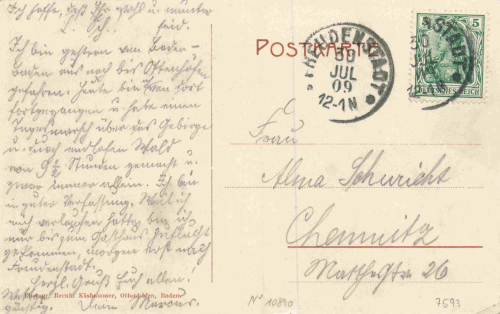 77883 Ottenhöfen Schwarzwald o 1909