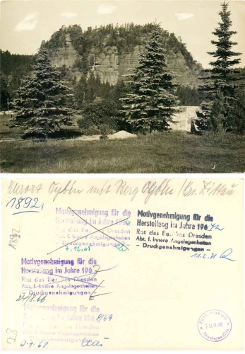02797 Oybin health resort with mountain print template *1966 Hanich1892
