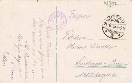 02797 Oybin Zittauer Gebirge Bergrestaurant o 1918