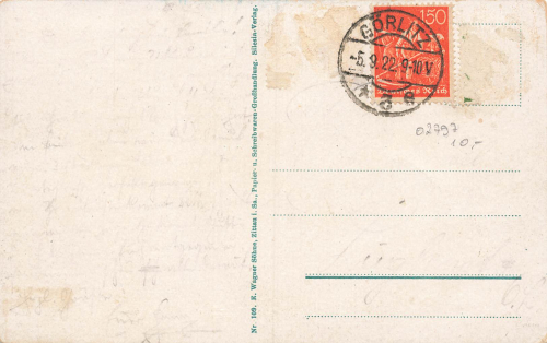 02797 Oybin Zittauer Gebirge Ruine o 1922