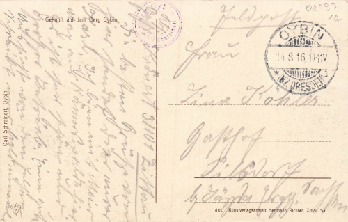 02797 Oybin Zittauer Gebirge o 1916