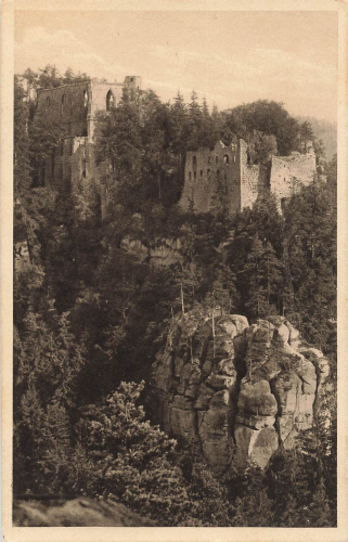 02797 Oybin Zittauer Gebirge Ruine o 1917