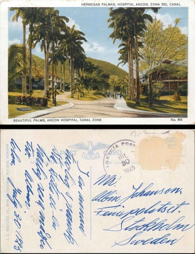 Panama Canal Zone Ancon Hospital o 30.7.1925