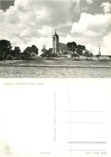 01824 Papstdorf Saxon Switzerland Church *1971 Hanich1550