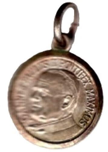 Papst Johannes Paul II Anhänger Silber