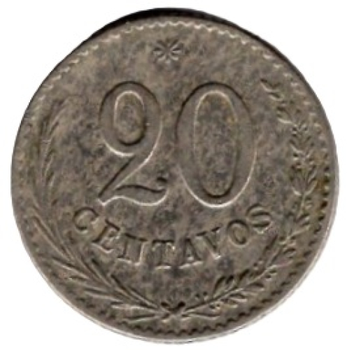 Paraguay 20 centavos 1900