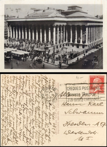 Paris La Bourse (die Börse) o 10.11.1927