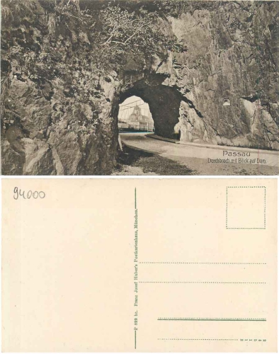 Passau Durchbruch mit Blick auf Dom *ca. 1930