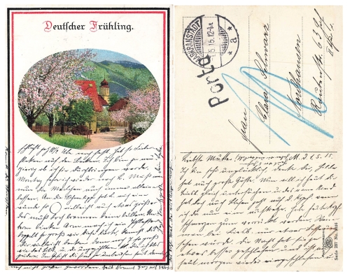 German Spring postage stamp o May 1, 1915 
