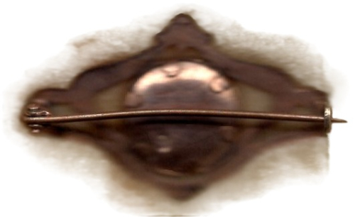 Patriotische Jugendstil Brosche 1. WK